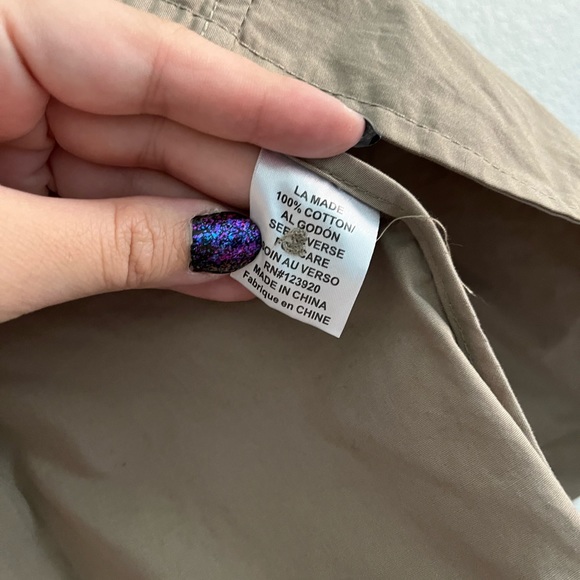 LAmade Khaki 3/4 Sleeve Jacket Size Small - Picture 4 of 6